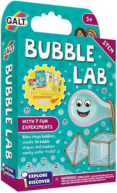 Galt Bubble Lab Science Kit - 7 STEM Experiments for Kids Ages 5+