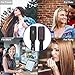 Hair Straightening Brush,OKWINT Hair Straightener Iron Brush with Double Negative Ions Anti-scald Faster Heating MCH Ceramic Technology 110-240V Travel Size Auto Shut Off Temperature Lock Function