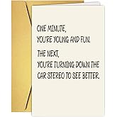 Funny Getting Older Birthday Card for Women Men, Humor Birthday Card for Mom Dad Husband Wife Grandma Grandpa, Funny Adult Birthday Card Gift, Happy Birthday Card Gift for Friends Sister Brother