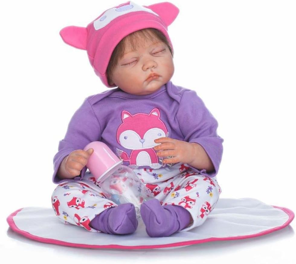 Prezzo YIHANGG Occhi Chiusi Reborn Baby Doll Vinile Silicone 55cm Fatto A Mano Realistico Dormire Baby Neonato Giocattolo per Bambini Regali per età 3+ Offerte