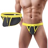 HASWECHYS Mens Bikini Swimwear Man Sexy Drawstring Swimsuit Low Rise Swim Brief for Men Fashion