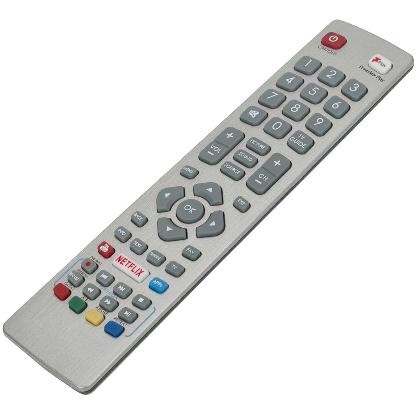VINABTY SHW/RMC/0129 SHWRMC0129 Replacement Remote Control Fit for TV LC-24DHG6001KF LC-24DHG6001KFP LC-32DI5232KF LC-32FI5342KF LC-32FI5442KF LC-32HI5332KF LC-40FG5141KF