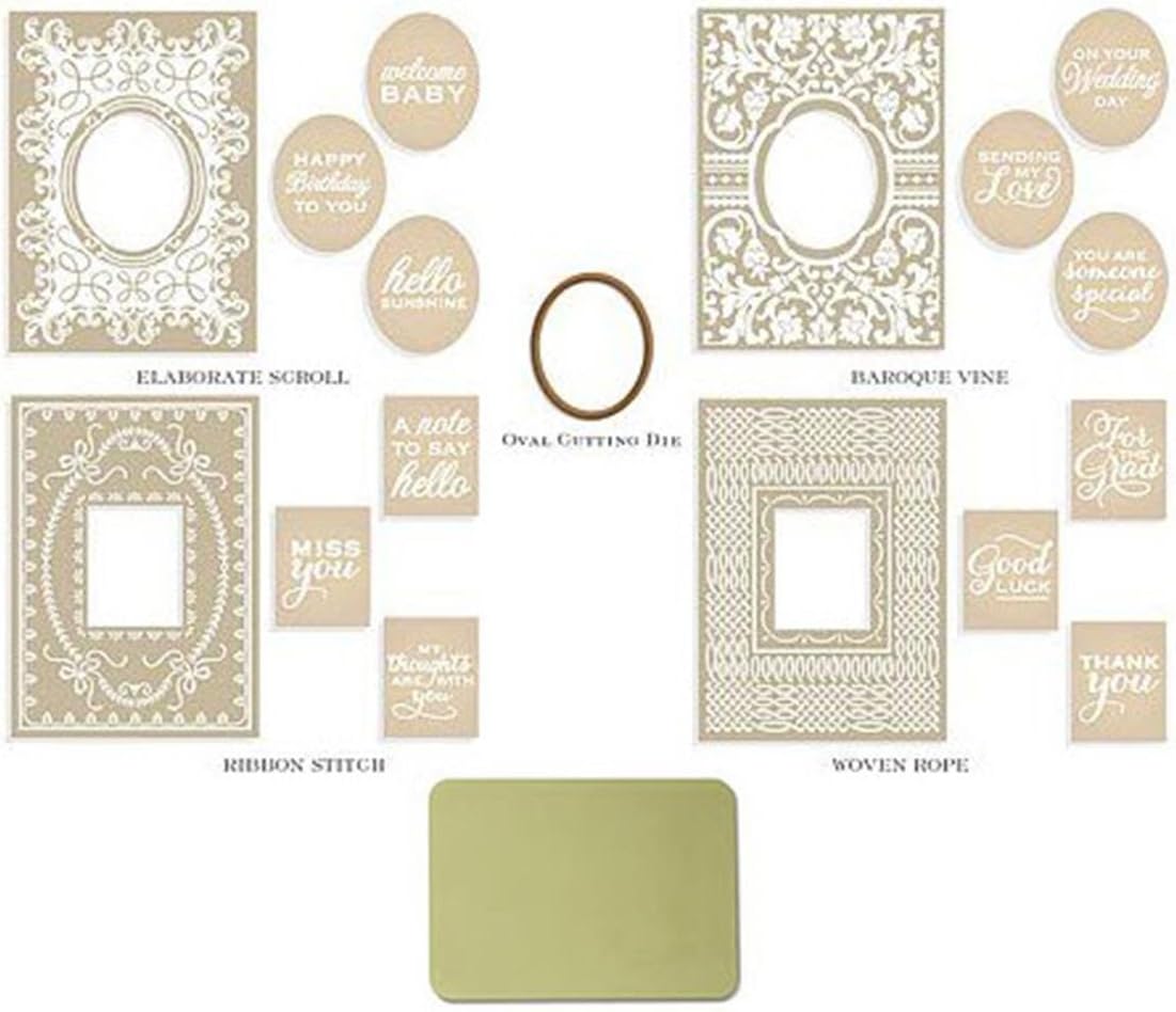 Anna Griffin Mix & Match Cuttlebug Ornate Frames Embossing Folders & Die & Mat