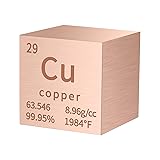 PFCKE Copper Cube Metal Density Cubes Pure Metal