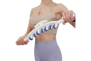 Anti Cellulite Roller Massager DONGSHEN Removable Fascia Release Lymphatic Drainage Massage Roller for Reduce Cellulite, Relieve Muscle Soreness, Promote Blood Circulation, Skin Tightening（Blue）