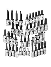 Craftsman 42 piezas Gran juego de dados allen y torx de 1 4 y 3 8 de pulgada Transmisiones para
