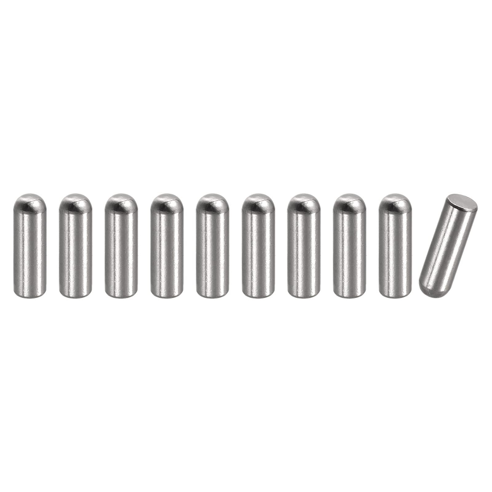 TA-VIGOR 10Pcs 6mm x 15mm Dowel Pins, 304 Stainless Steel Shelf Support Cylindrical Pin Pegs Shelf Support Pegs Fasten Elements for Furniture, Cabinets, and Mechanical Applications
