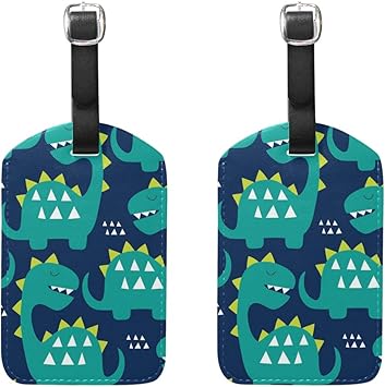 dinosaur luggage tag