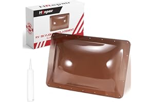 HRepair SL1422 RV Skylight Replacement,18" x 26" Camper Skylight fits Standard 14" x 22" Openings 16" x 26" Overall,RV Shower Bathroom Skylight Cover - SL1422S(Smoke)