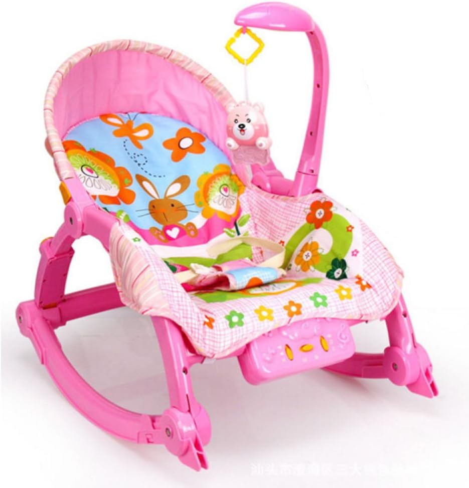 pink baby rocker chair