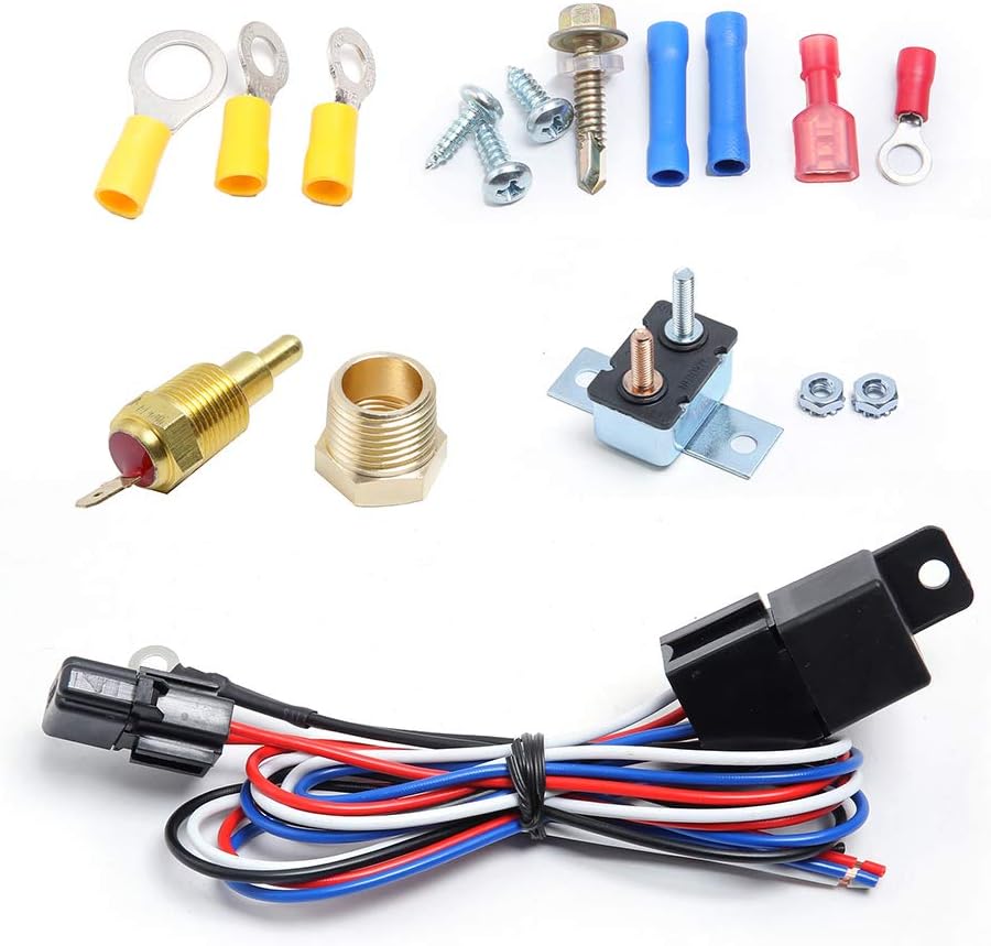 Engine Electric Cooling Radiator Fan Thermostat Temperature