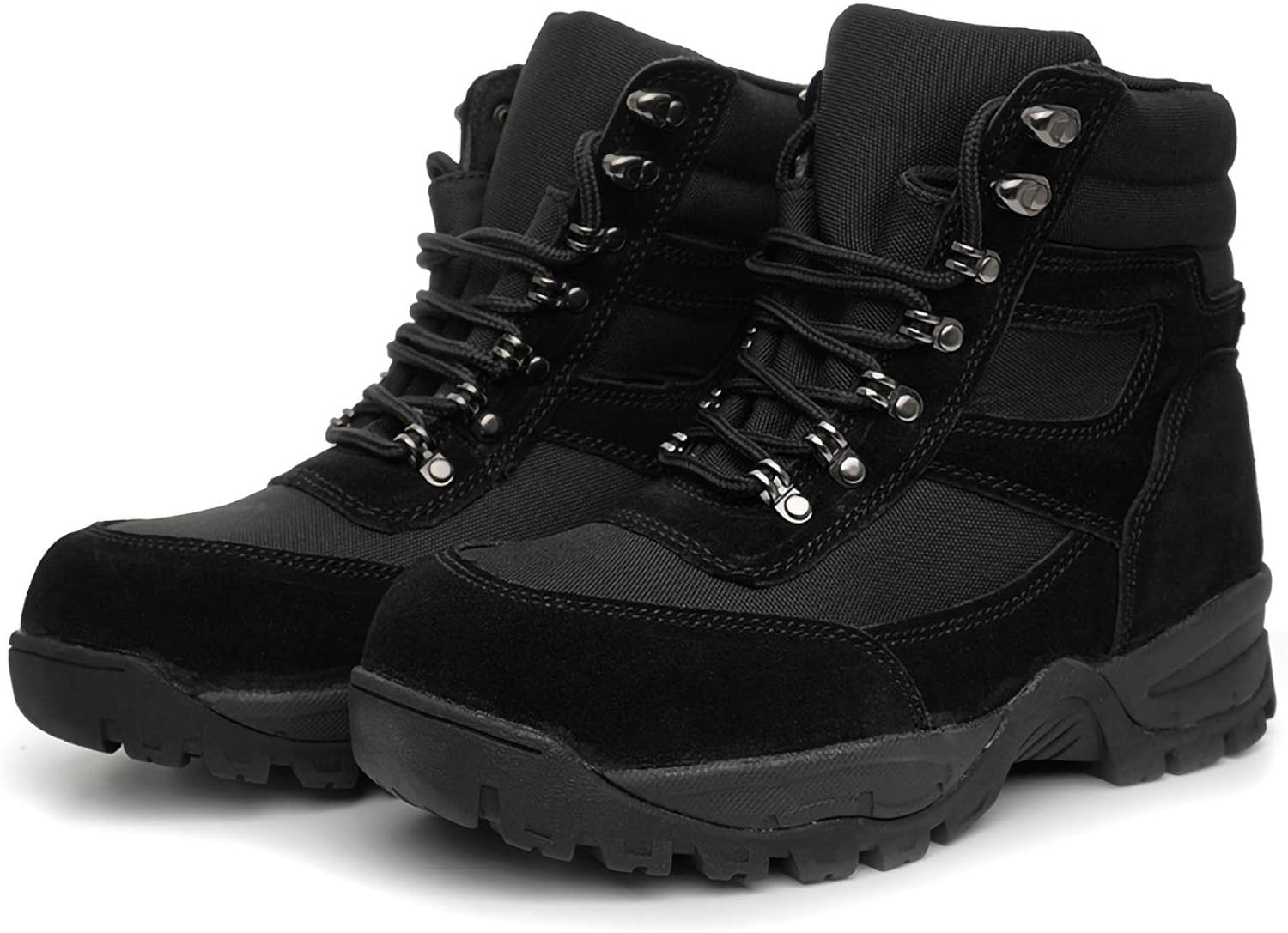 DRKA Men's 6" Steel Toe Work Boots,Water Resistant Military Tactical