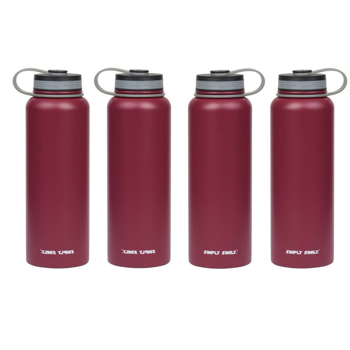 Wide Mouth Double Wall Vacuum Insulated Pack of 4 Dealmor Stainless