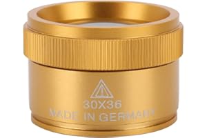 COSIKI Jewelers Loupe, Jewelry Loop Magnifier, Handheld 30X Magnifying Glass Jewelry Identification Magnifier Jewelers Magnifying Glass Pocket Magnifying Glass for Coins Jewelry Stamps, etc