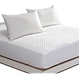 King Size Waterproof Mattress Protector Rayon from Bamboo Cooling Fitted Mattress Pad Cover with Deep Pocket Up to 18''