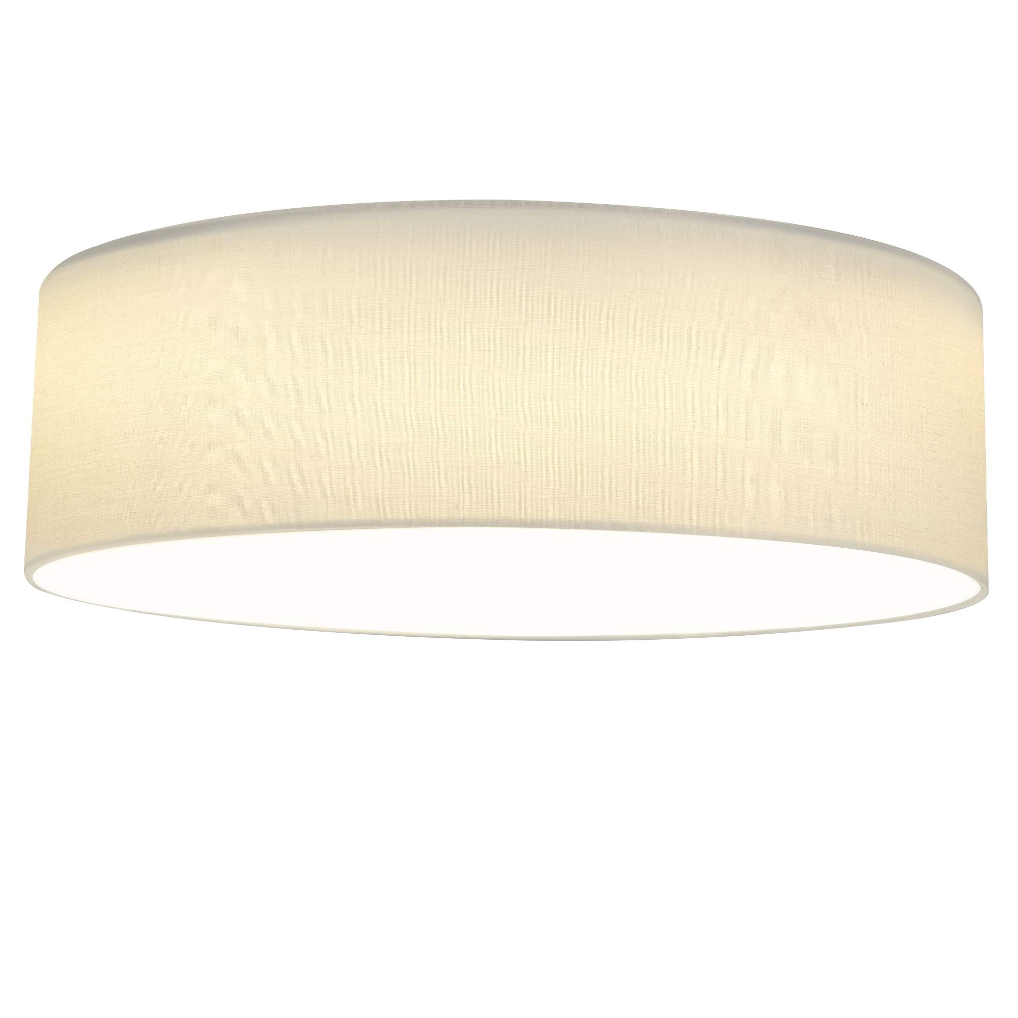 Navaris 22W LED Ceiling Light - 40cm Diameter Round Flush Mount Ceiling Lamp for Living Room, Bedroom, Baby Nursery - White