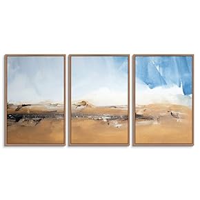 signwin 3 Piece Framed Canvas Wall Art Abstract...