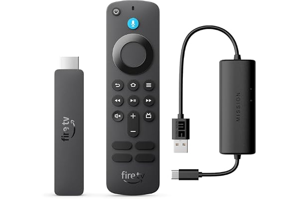 Amazon Fire TV Stick HD (newest model) bundle with Made for Amazon, USB-C Power Cable (eliminates the need for AC adapter)