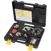 Mityvac MVA6855 Automotive Master Cylinder Brake Bleeding Cap Adapter Set, Compatible with Top Car Manufacturers, Works with Most Hybrid and Electric Vehicles, Durable Construction