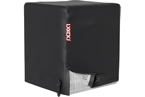 LXKCKJ Air Conditioner Cover for Outside Units - 420D Waterproof Air Conditioner Protection Covers for Window Unit - Winter AC Covers Fits AC Condensing HVAC Unit (Black-24''LX24''WX30''H)