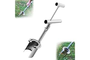 Bulb Planter Tool, Plant and Fruit Tree Seedling Transplanter with Long Handle, Stainless Steel Seed Planting Tools, Easy Tra