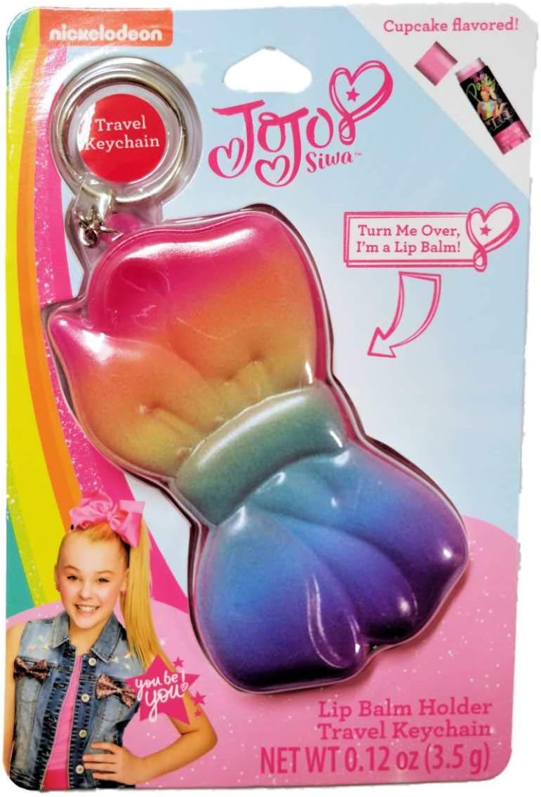 Amazon Com Jojo Siwa Bow Shaped Lip Balm Holder Keyring Health Personal Care