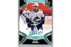 2021-22 Upper Deck MVP #43 Quinn Hughes Vancouver Canucks NHL Hockey Trading Card