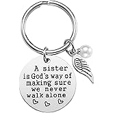 Jstud Inspirational Keychain Best Good Friends Keychains Engraved Mantra Birthday Jewelry Gift Keychain for Her Women Men