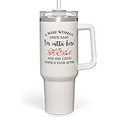 SANDJEST Retirement Tumbler 40oz Stainless Steel with Handle and Straw - Happy Retirement Gifts for Coworkers & Colleagues