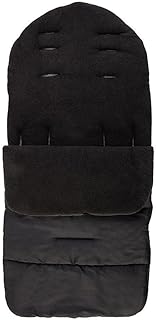 BakeLIN Fußsack Kinderwagen Winter Warm Winddicht Buggy Babyschale Universal Winterfußsack (Schwarz)