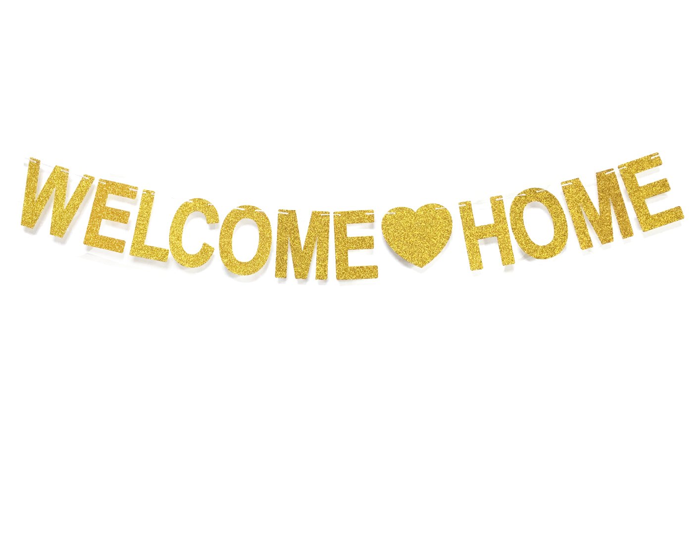 Andgo WELCOME HOME Banner for Home Decoration Family Party Supplies Photo Booth Props
