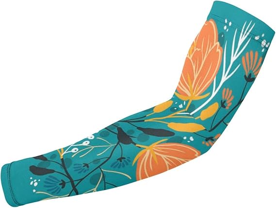 Amazon 咲くのベクトル花イラスト アームカバー 無地 冷感作用 吸汗速乾 滑り止め Uv対策 日焼け止めカバー 紫外線対策 スポーツ活動用 男女兼用 2枚セット スポーツ 日常生活 バスケ 野球 ランニング アームカバー 通販