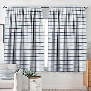 Mozenou - Cortina de Rayas para Ventana, diseño Abstracto con líneas