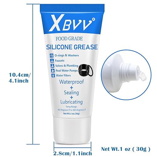 XBVV Food Grade Silicone Grease Lubricant for Plumber Faucet Valve Pool Filter O-Rings Kit 4-Pack 1 oz Tubes in Saudi Arabia | Whizz Faucet O-Rings XBVV Food Grade Silicone Grease Lubricant for Plumber Faucet Valve Pool Filter O-Rings Kit 4-Pack 1 oz Tubes in Saudi Arabia | Whizz Faucet O-Rings