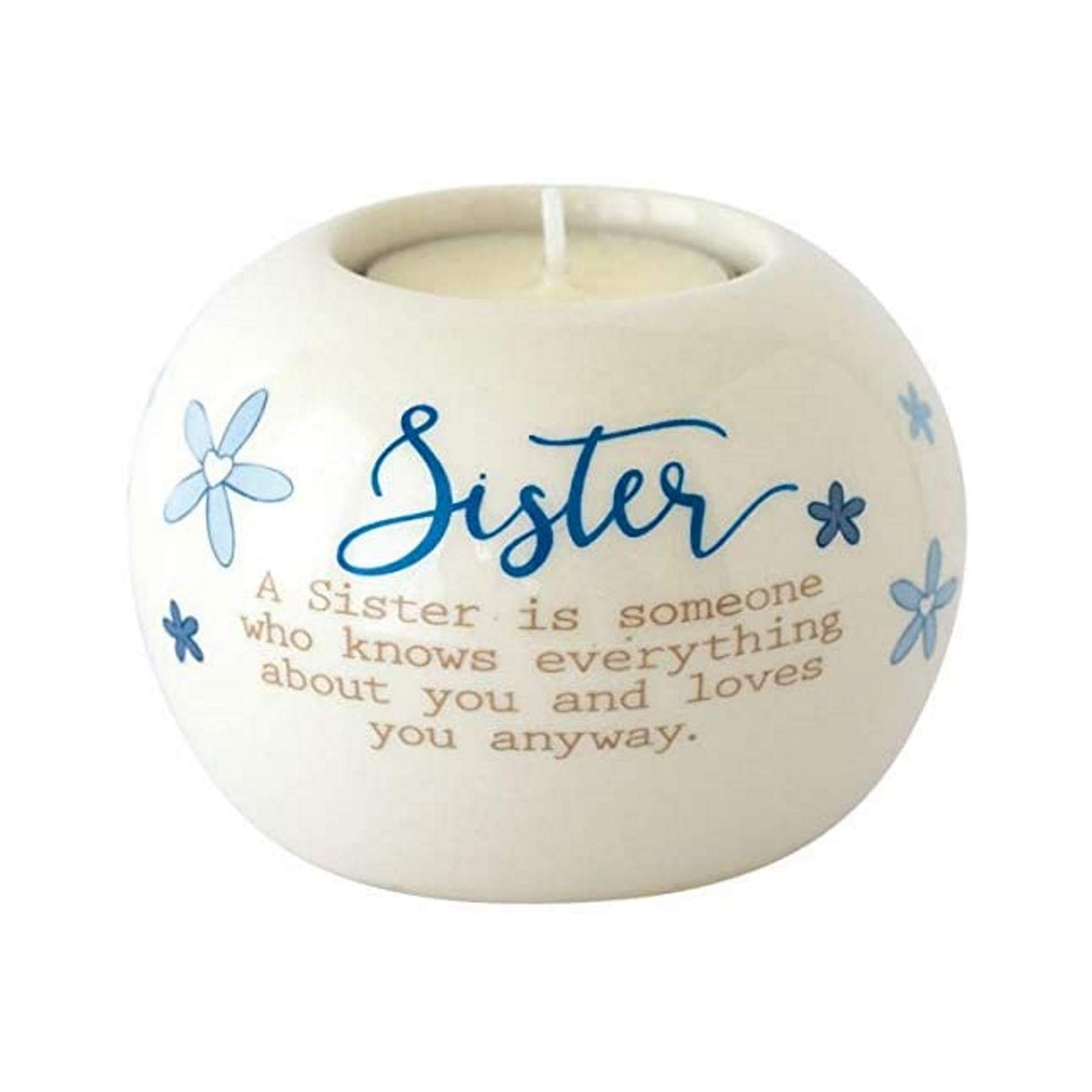 Said with sentiment Ceramic Tealight Candle Holder - Sister,One size