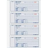 Rediform Money Receipt Book, Manifold Cover, Carbonless Triplicate Forms, 11" x 8", 100 Numbered Sets (8L808)