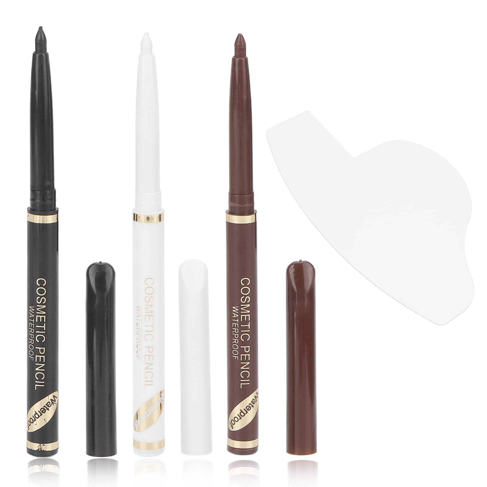 Beard Shaper Beard Shaping Tool for Men, Beard Lineup Guide Template, Perfect for Styling and Edging Men Professional Waterproof Sweatproof Beard Pencil Filler Set