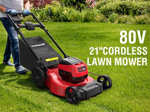 PowerSmart 80V 21-Inch Brushless Cordless Push Lawn Mower photo 12
