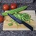 Chef Knife, Professional Ceramic Knife 7-inch Black Blade Antiskid Soft Handle with Sheath for Cutting Fruits, Vegetables and Meat, Essential Kitchen Knife for Making Delicious Food
