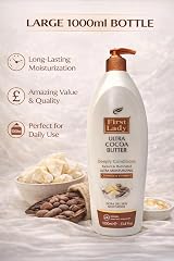 First Lady Cocoa Butter Lotion 1000ml Pump Vitamin E Ceramide Dry Skin Hydration view 7