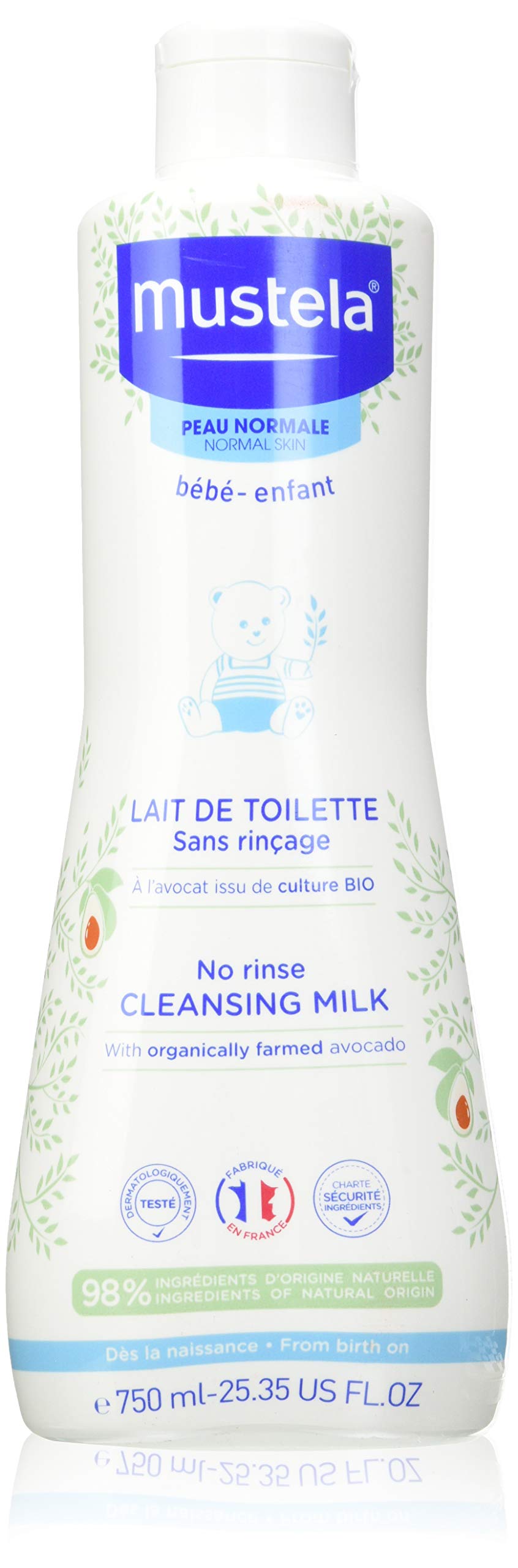 Mustela - Mustela No Rinse Cleansing Milk with Organic Avocado - 750ml