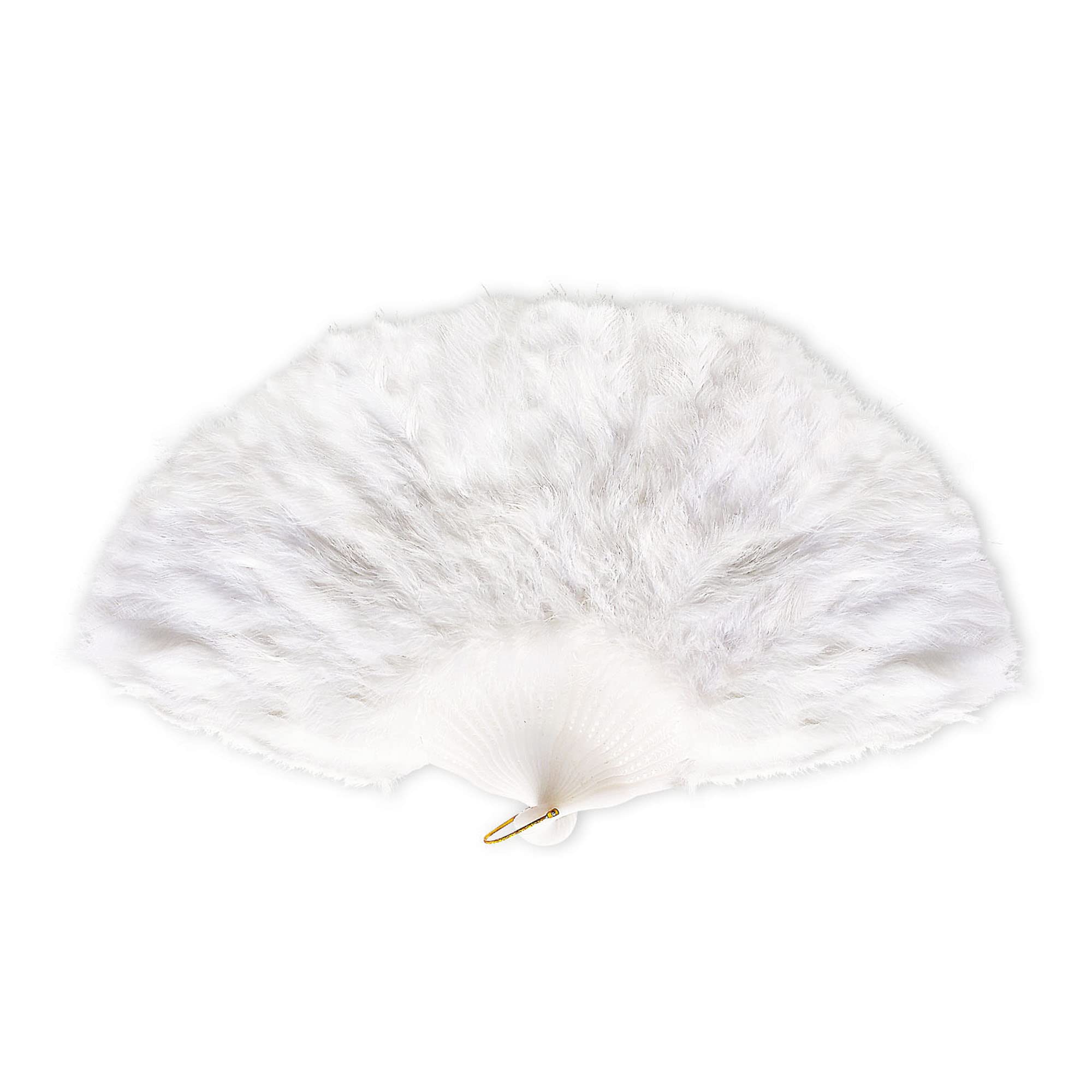Feather Fan White Accessory for Fancy Dress