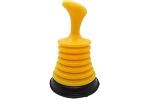 GADGETIME USA Small Sink Plunger - Mini Sink & Drain Plunger for Bathrooms, Kitchens, Sinks, Baths, Showers, RVs & Tubs - Mini Clog Remover - Heavy Duty Plumber’s Plunger - Drain Plunger with Superior Suction