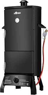 El Fuego Gasgrill, Gas-Smoker Portland, Schwarz, 55x105x45 cm