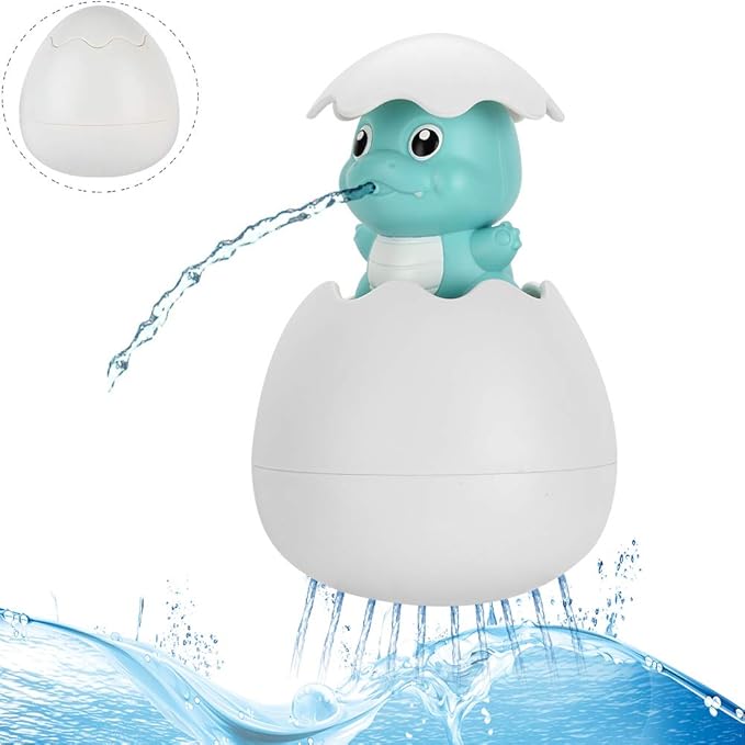 NOZOMI Baby Bath Toys, Dinosaur Egg Spray Water Bathing Floating