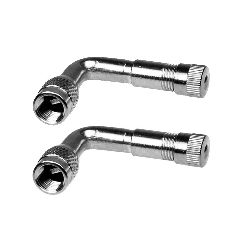 WINOMO 2Pcs 90 degree Schrader Valve Schrader To Presta Adapter Car Tire Valve Automobile Valve Schrader Type Valve Bike Tire Valve Pressure Valve Air Valve Schrader Connector Port Schrader Fitting