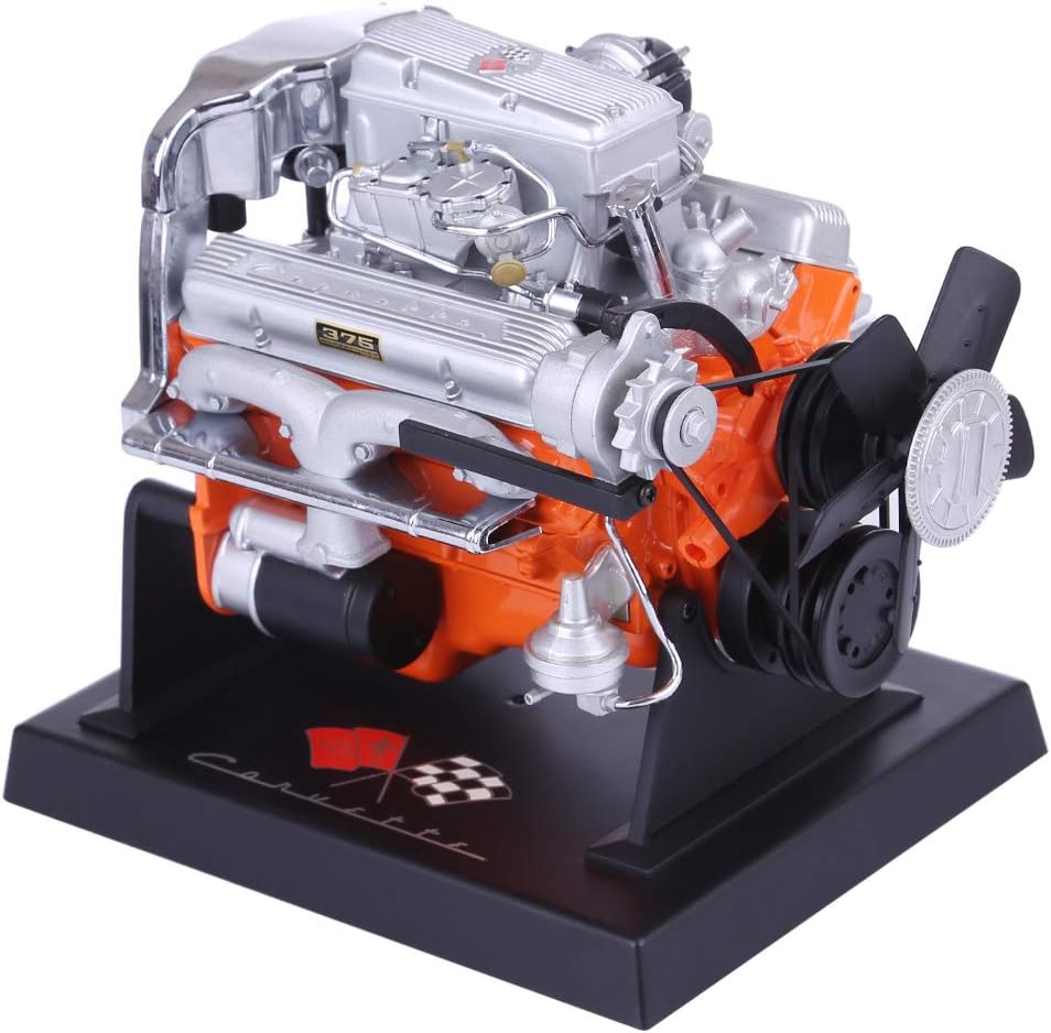 Ggoddess 1:6 Ratio New Out-Of-Print V8 Engine Model Collection Gift for Chevrolet Corvette V8 Sedan - High-precision Restoration