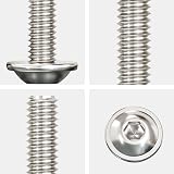 Drenky M4 x 10mm Stainless Steel Hex Socket Flanged Button Screws (50) view 3
