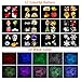 Christmas Ocean Wave Snowflake Light Projector, ACVCY Outdoor Waterproof 2-in-1 Moving Patterns Rotating LED Projection Lamp for Christmas Halloween Party Garden Decorations - 12 Slides 10 Colors