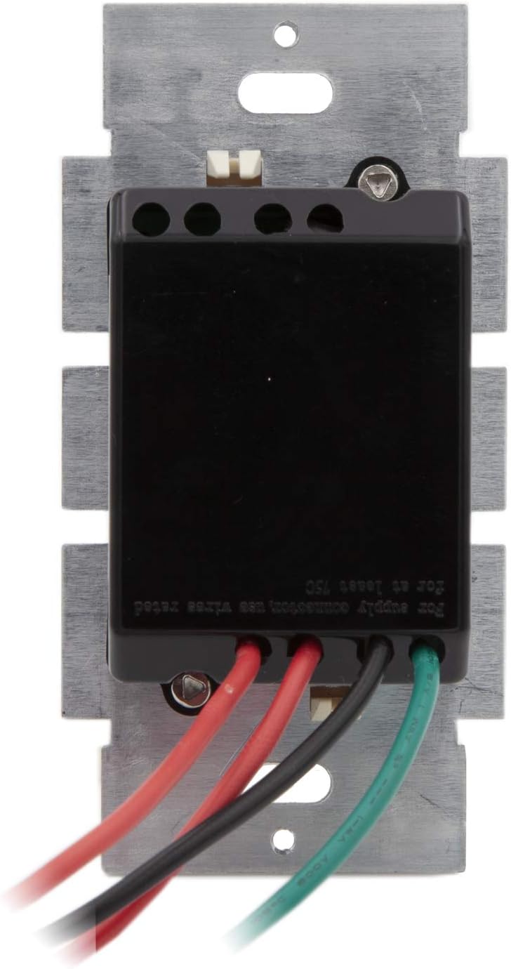 Maxxima 3-Way/Single Pole Dimmer Electrical Light Switch With Blue Indicator Light 600 Watt max, LED Compatible, Wall Plate Included, Almond - - 